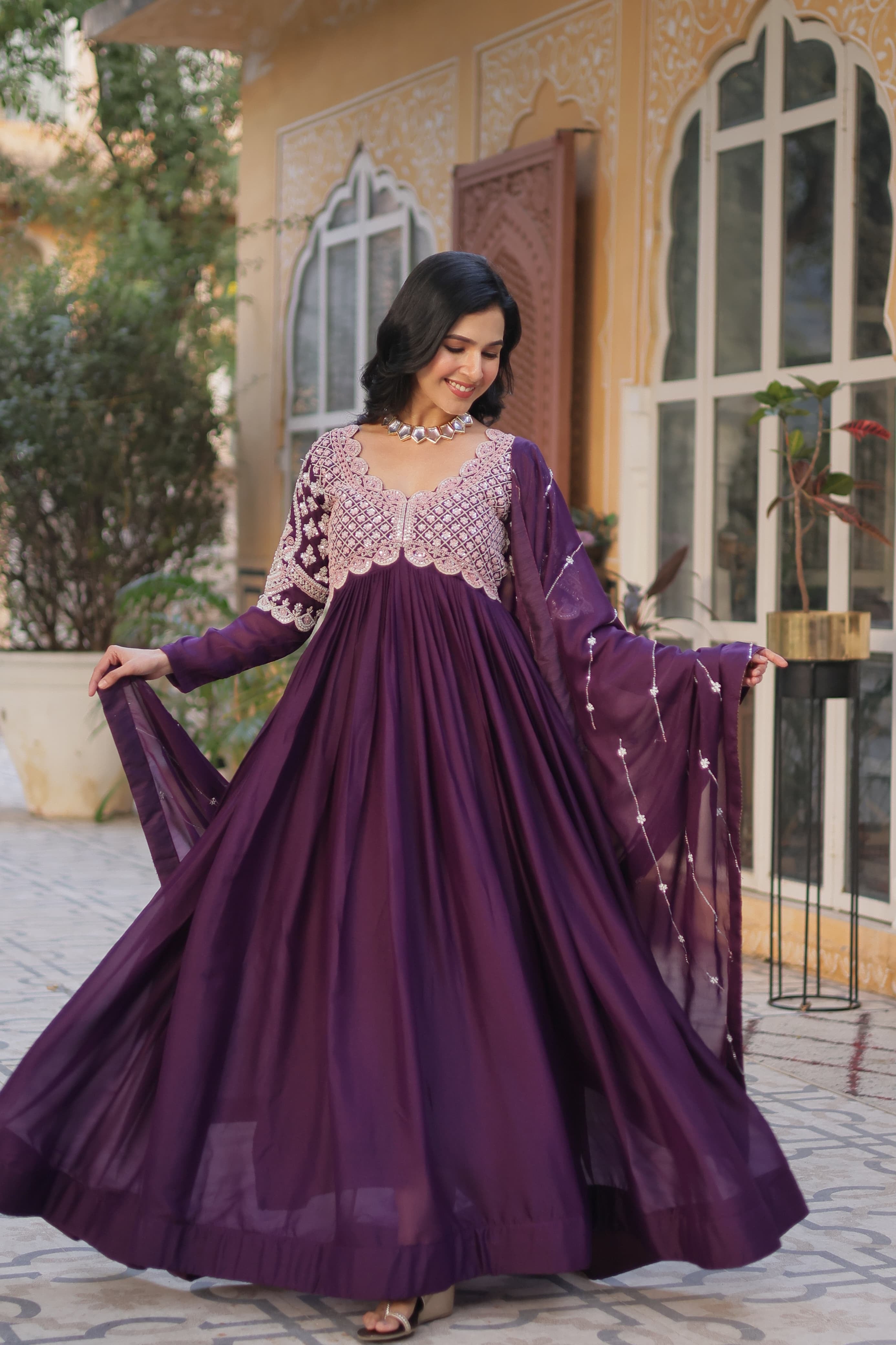 Riwayat Designer Ready Made Gown With Dupatta