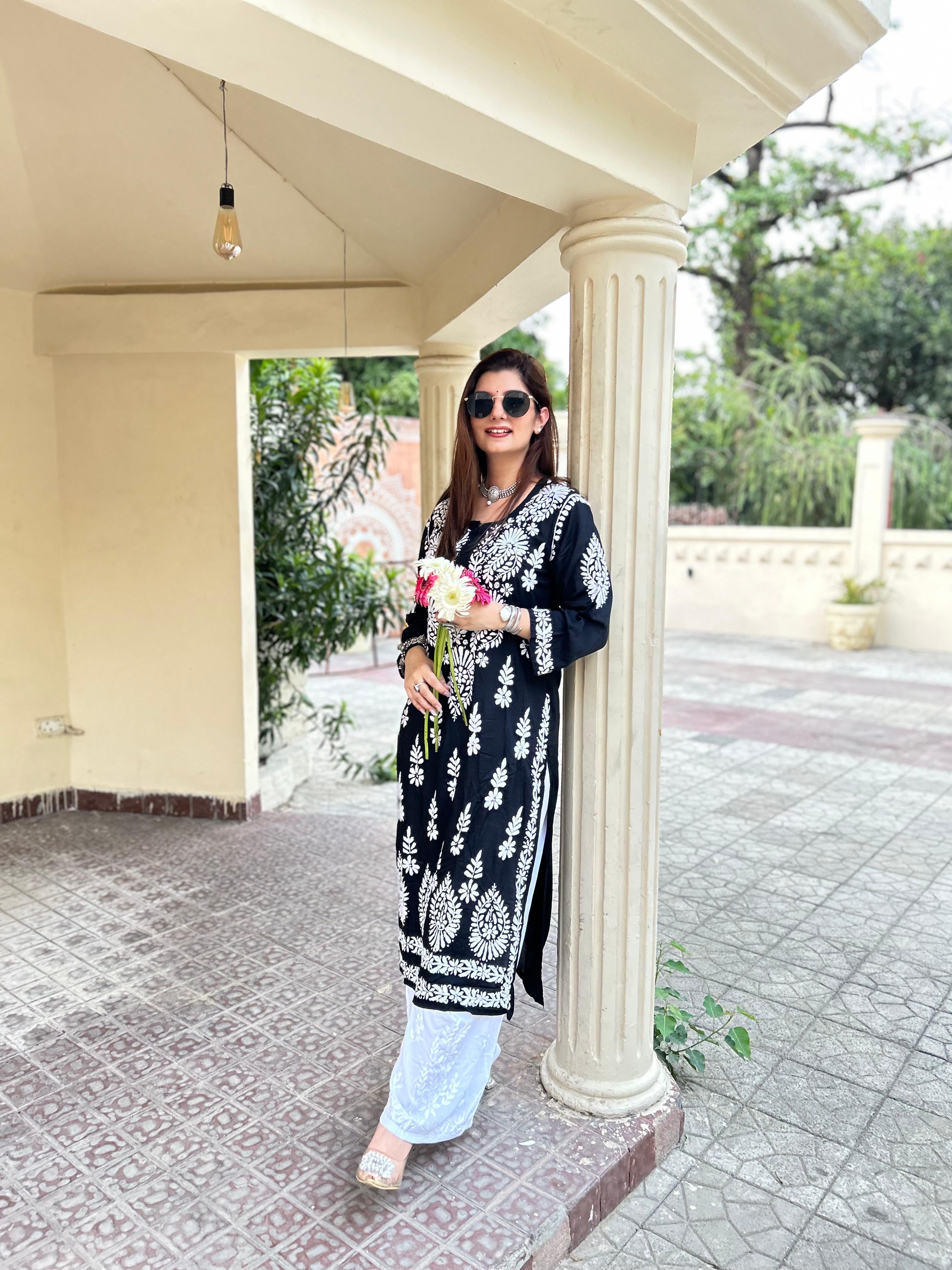 Super Soft Magic Hand Work Modal Cotton Kurta