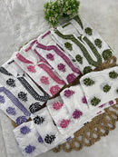 Mul Cotton Co-ord Set Short Kurta Pant