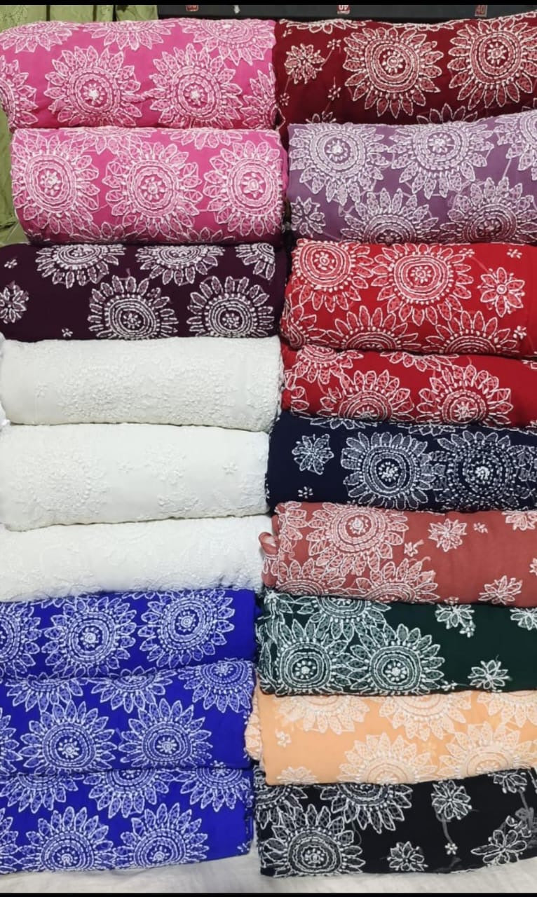 Buti Jalla palla georgette Saree with Blouse