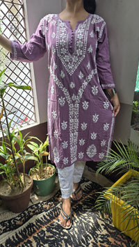 Rayon Hand heavy Work Kurti With pant