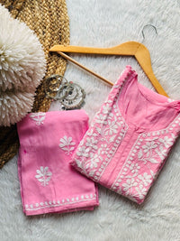 Premium rayon Crafted With Hand white embroidery combo