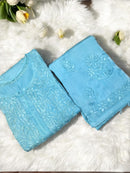 Modal Satin Super Soft Heavywork Co-ord Set