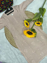 Iddat Rayon Dyeable Soft Pastel Shades Kurta