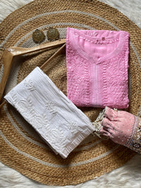 Heavy 3d Muslin butter soft fancy kurta