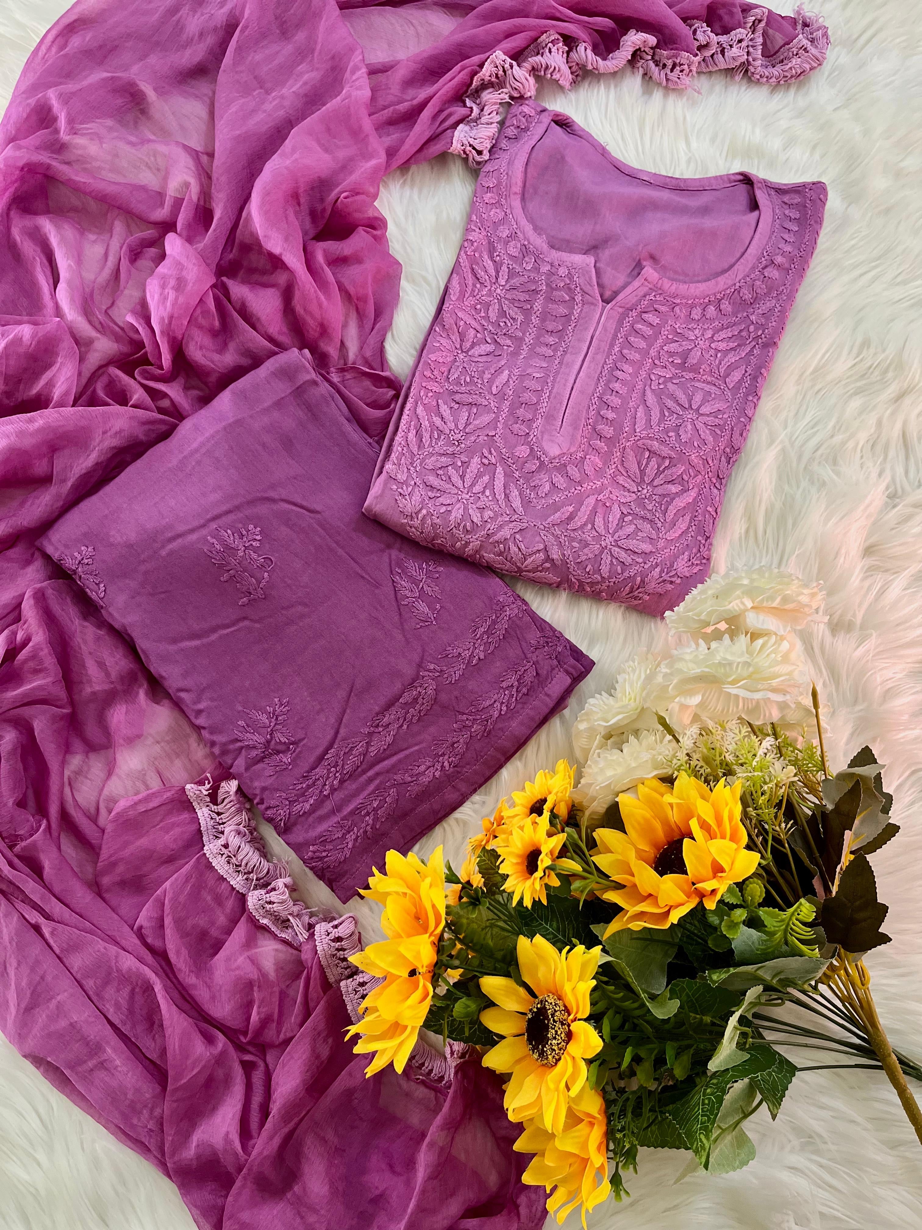 Rangrez 3pc Ombre Soft Crafted Designer Set