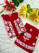 Anaya  Big Buta hand Work kurta combo