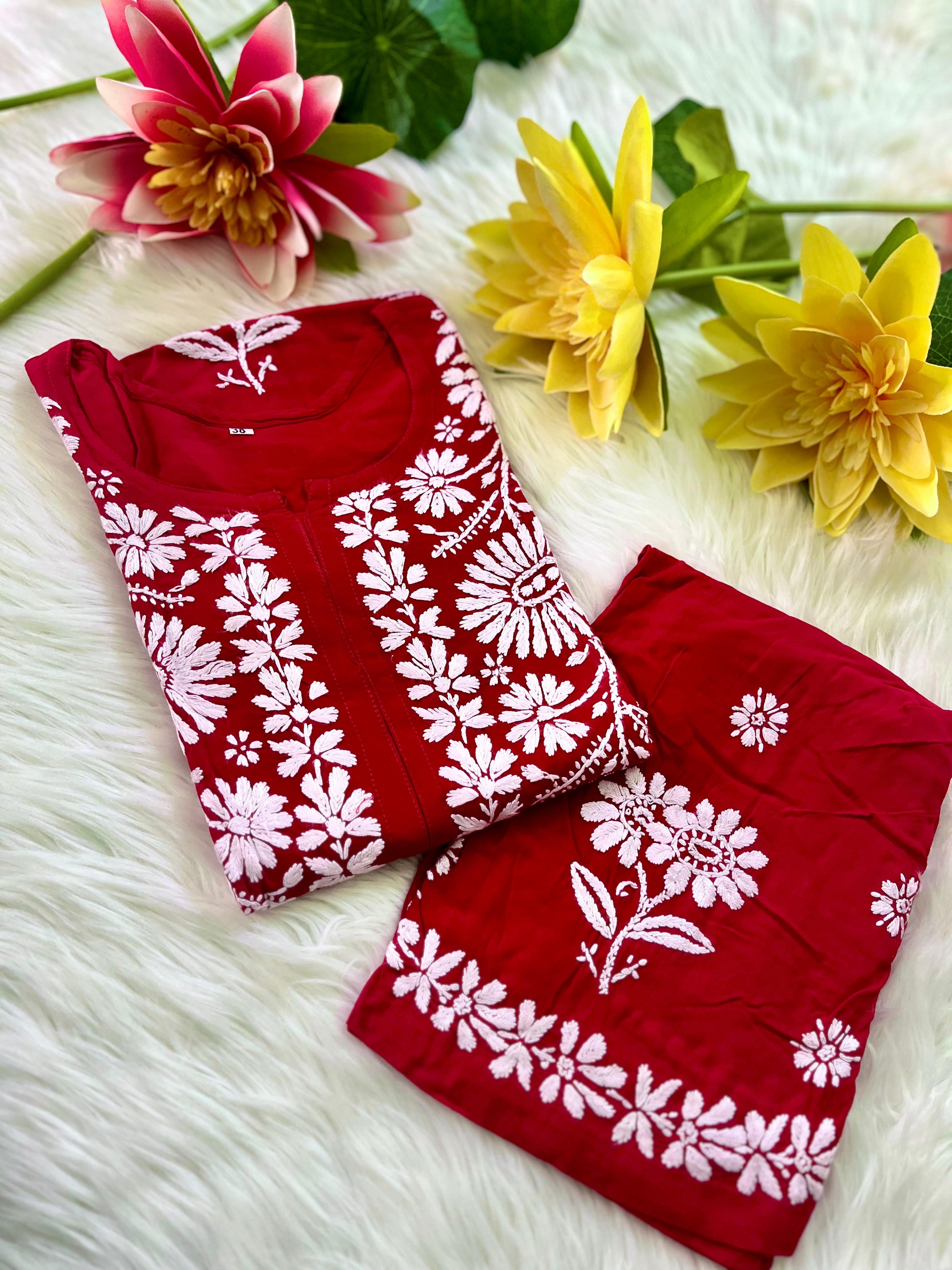 Anaya  Big Buta hand Work kurta combo