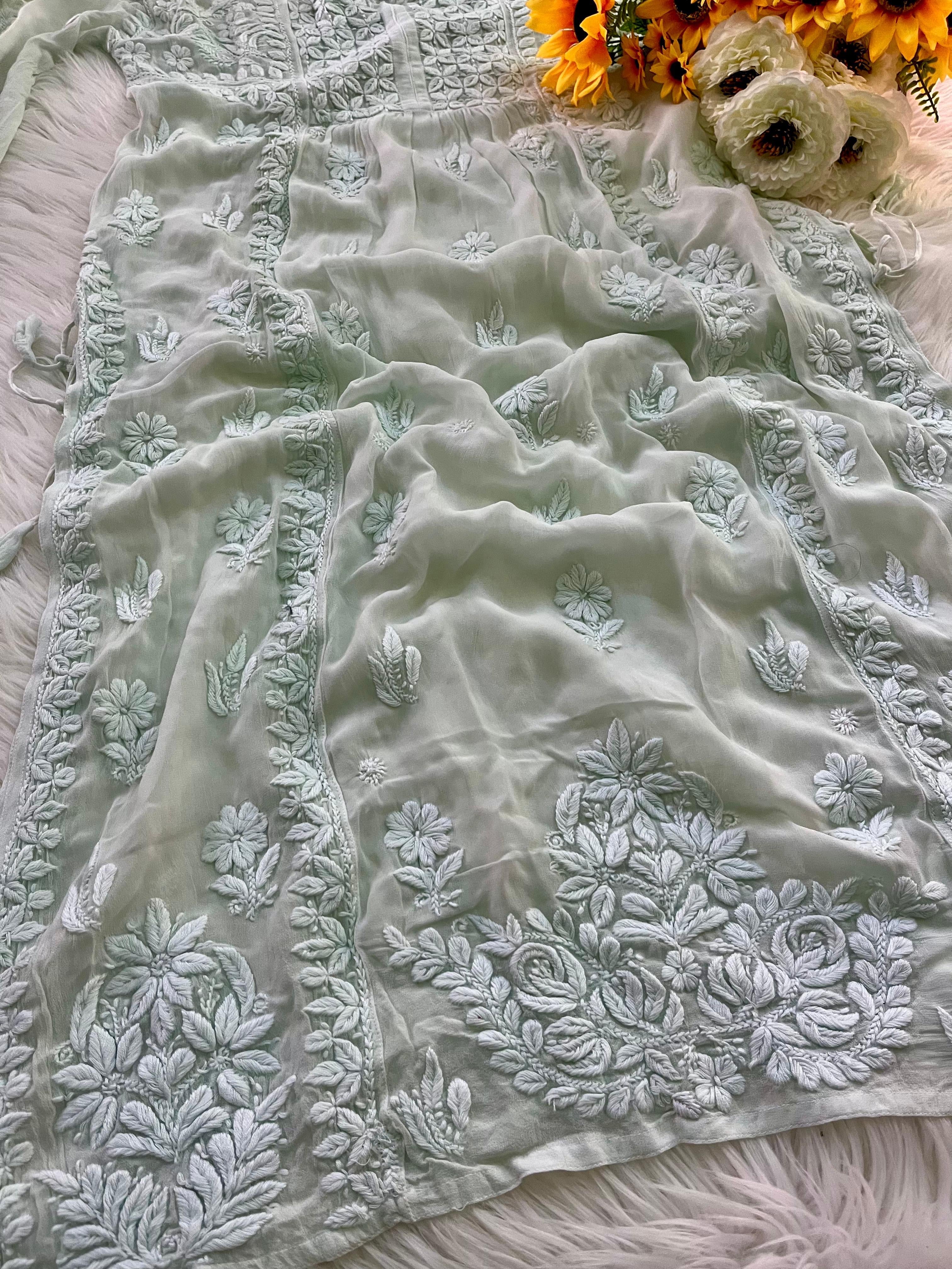 Viscose Grace With Dori 3d Work Kurta