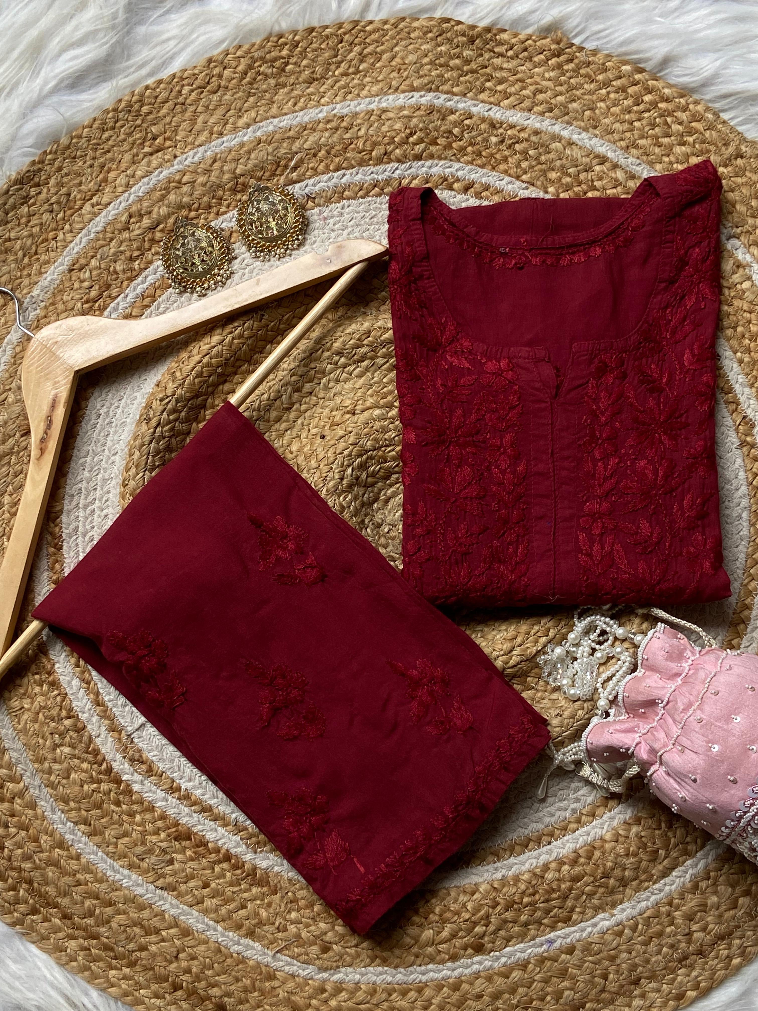 Anaya Rangin Soft Modal Heavy Work Kurta Set