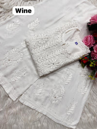 Heavy Handwork chanderi Muqaish kurta