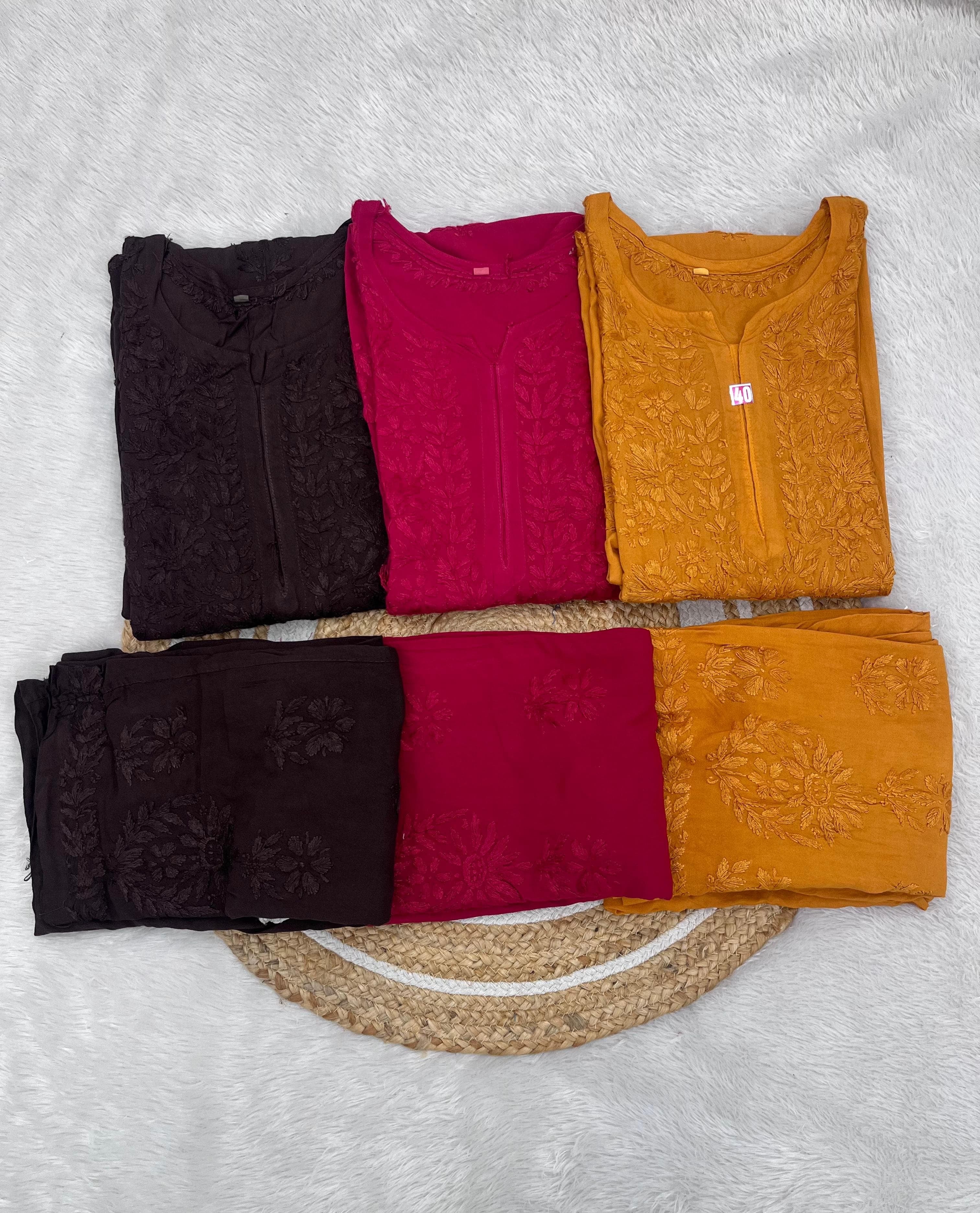 Rangrez Dark Shades Rayon Dyed Kurta Plazzo