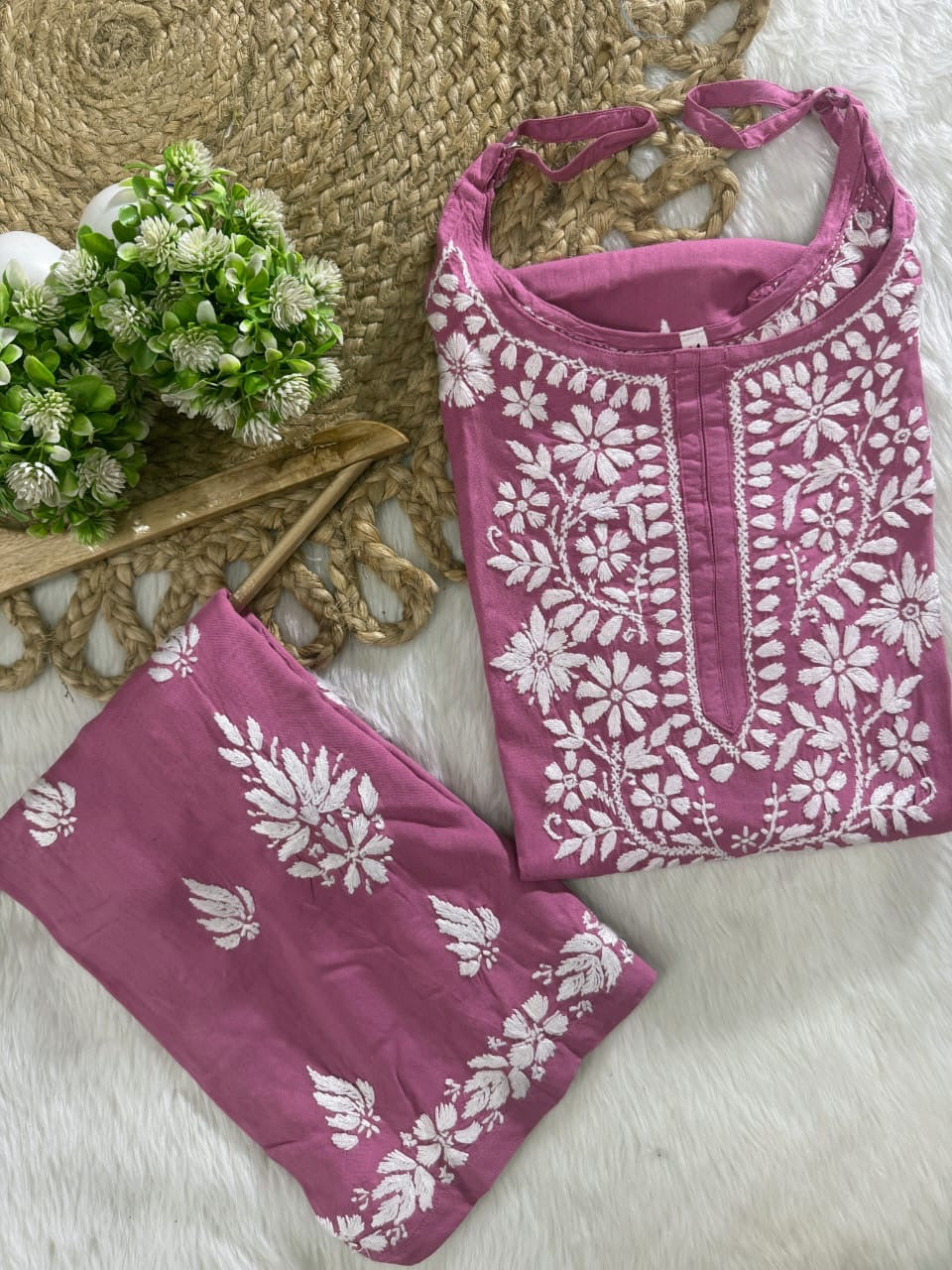 Rayon sleeveless co ord Combo