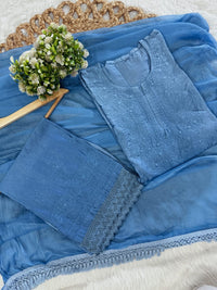 Concept In chanderi kurti with chanderi machine palazo