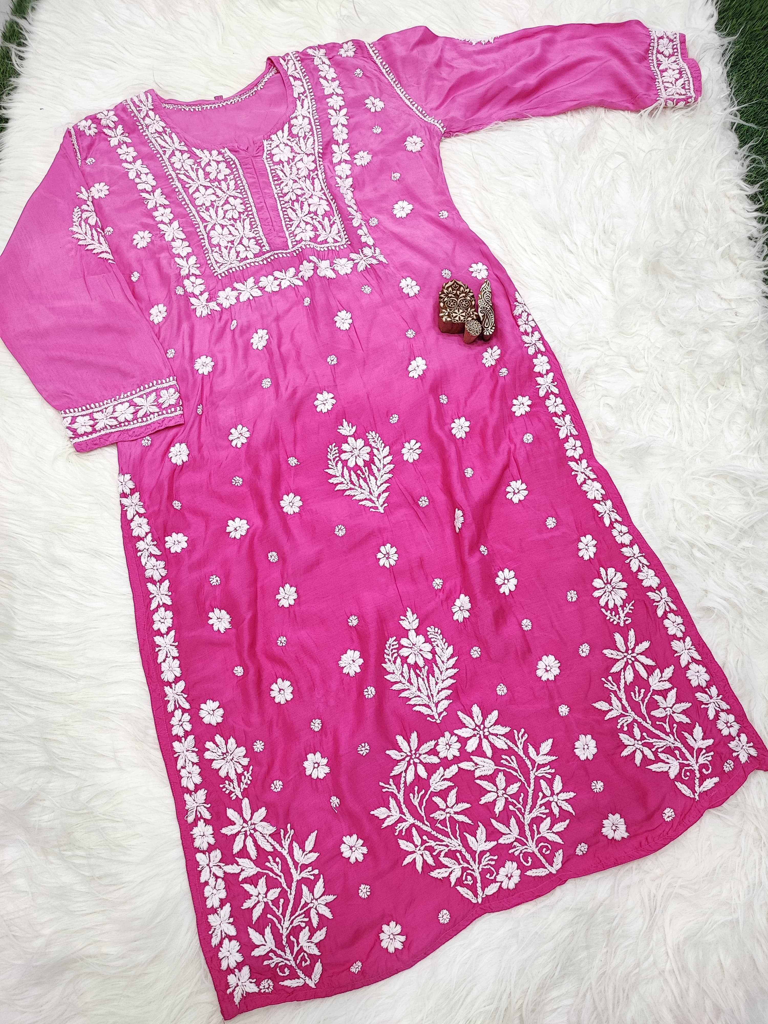 Soft Maslin Trendy Handcrafted kurta