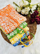 Flower Printed mul mul gown