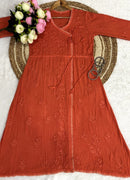 Ghas patti Hand rayon work dot Dori Angrakha