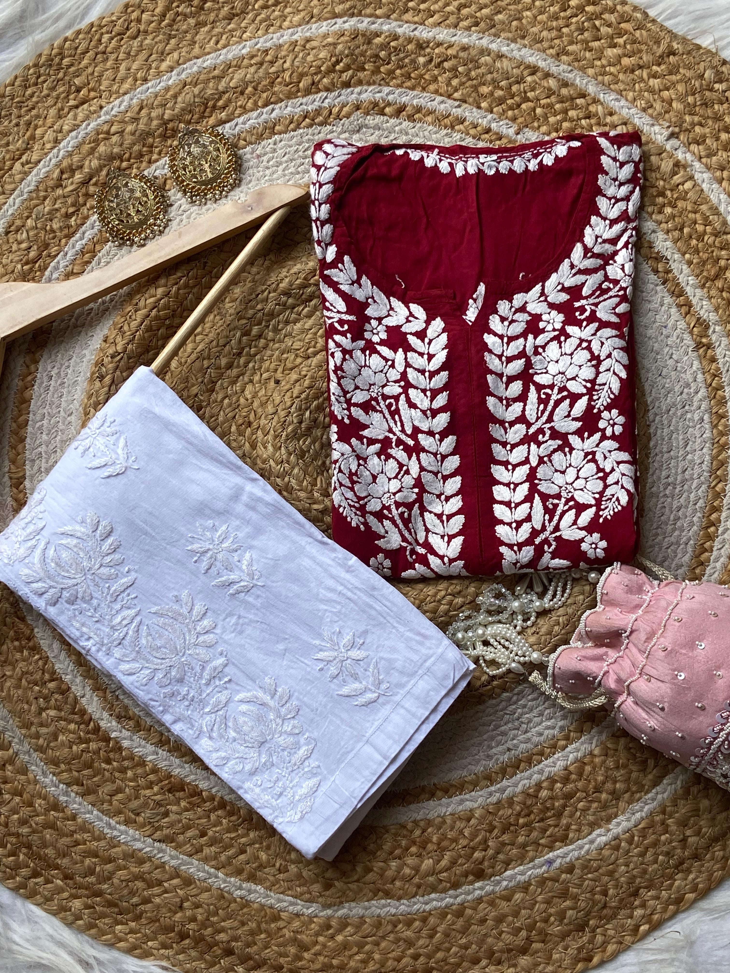 Anaya Heavy Work Modal Pure Cotton Kurta