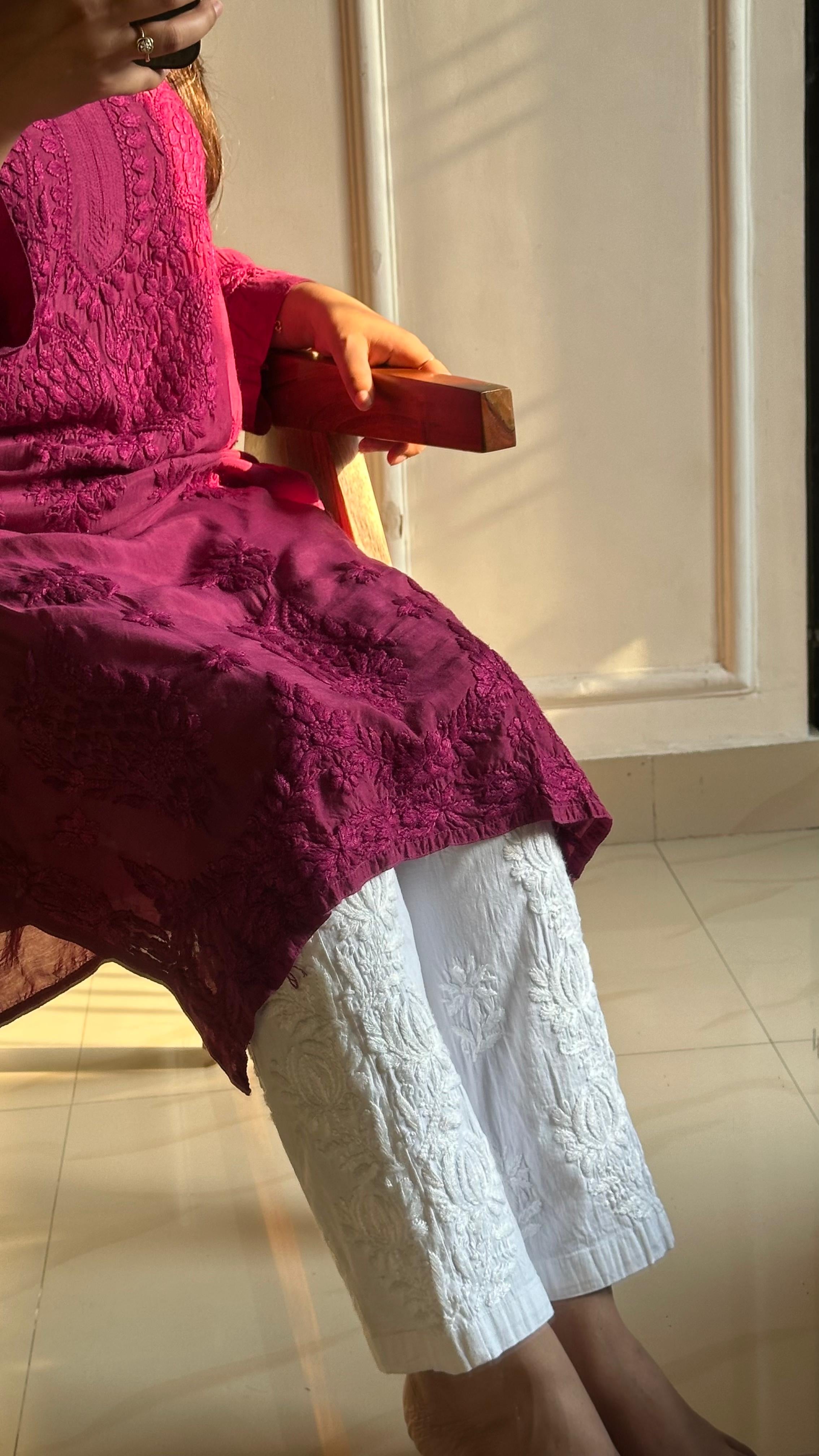 Fancy Light weight Butter soft muslin heavy 3d kurta