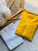 3d Luxe Viscose Flower Jaal Kurta