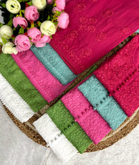 Lace Design Ghaspatti 3d worked chikankari