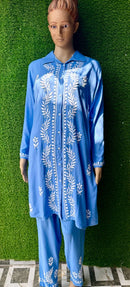 Modal Cotton Fine Embroidery Work Stylish Shirt Pant