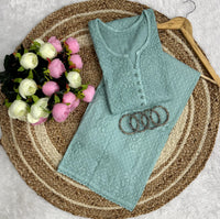 Dobby cotton Ghasspatti Work Plazzo combo