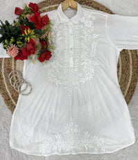 Anchor thread 3d Short Modal top With Dhoti combo