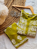 Inayat Rayon Flower Embroidered Combo