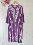 Premium Modal Cotton Chika. Embroidery kurta