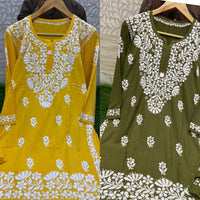 Cool & Fancy Co-rd Set heavy work rayon set