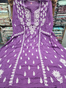 Mul Mul Dobi Cotton Plus Size Gown