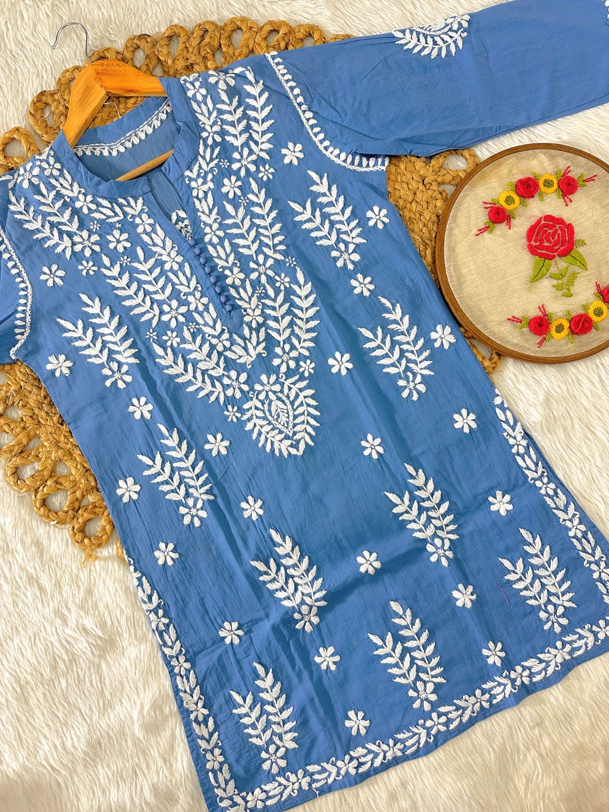 Premium Cotton Short Kurti & Pant