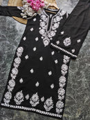 Premium Modal Crafted Chikankari set