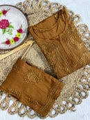 Zoya Rayon Muqaish Plazzo Combo 2pc