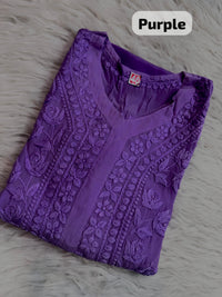 Pure 3d Work Creepe Heavy Designer Kurta