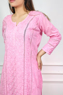 3D Worked mul Mul Chikankari Combo