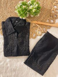 Tone To Tone Rayon Co-ord Shirt With Pant