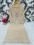 Heavy Gala Daman Mirror Kurta with inner