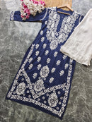 Heavy Modal Pure Work Embroidery Kurta