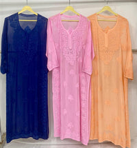 Viscose Handmade Embroidered chikankari