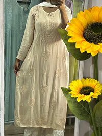 Comfortable Stylish chikankari Soft Kurtis in pastel shades