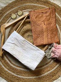 Lightweight Butter soft Chanderi silk Dyed Kurtis