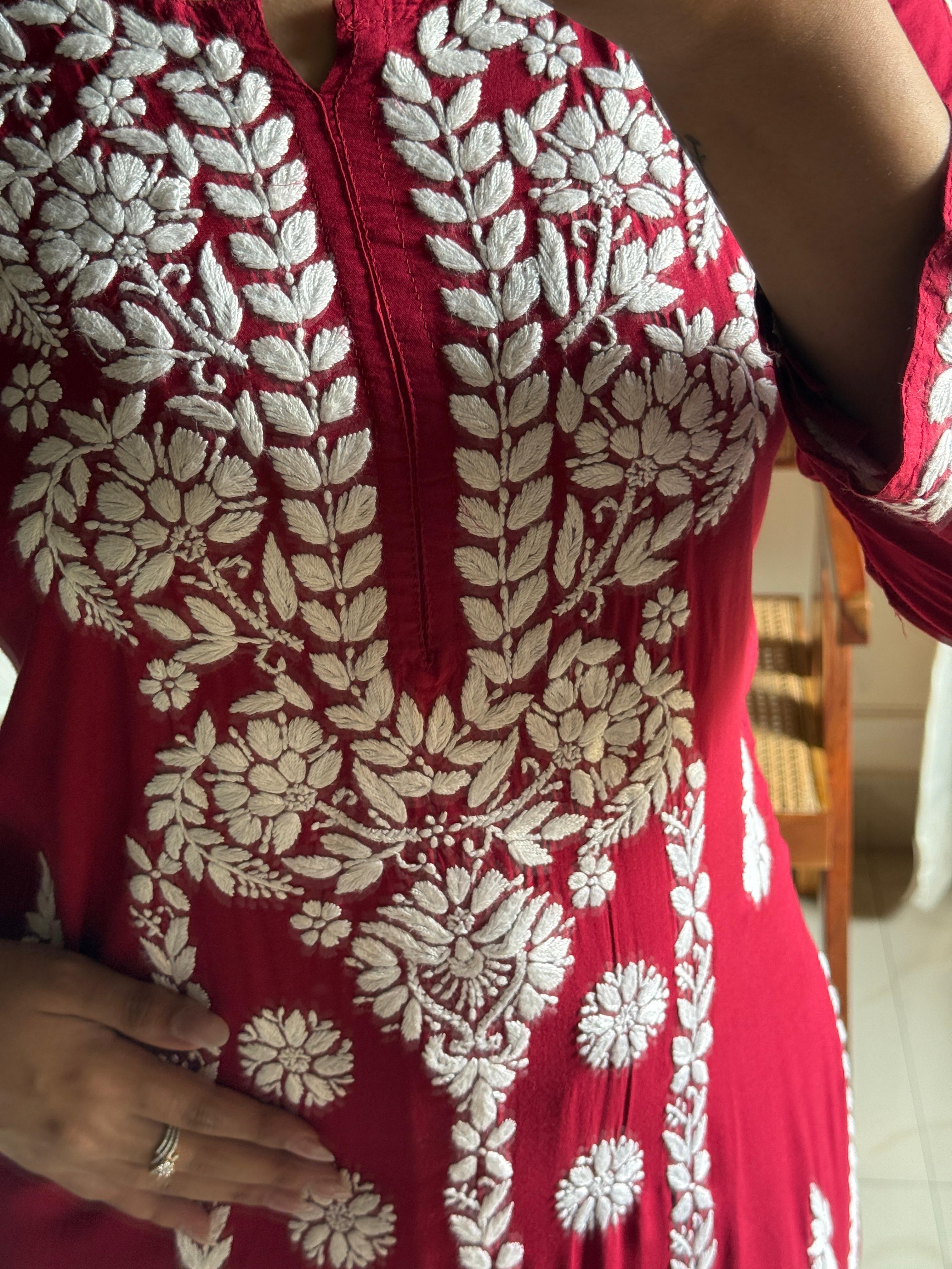 Anaya Heavy Work Modal Pure Cotton Kurta