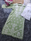 Heavy Modal Pure Work Embroidery Kurta