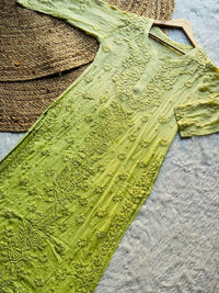 3d Rose Panel Viscose Kurta plazzo set