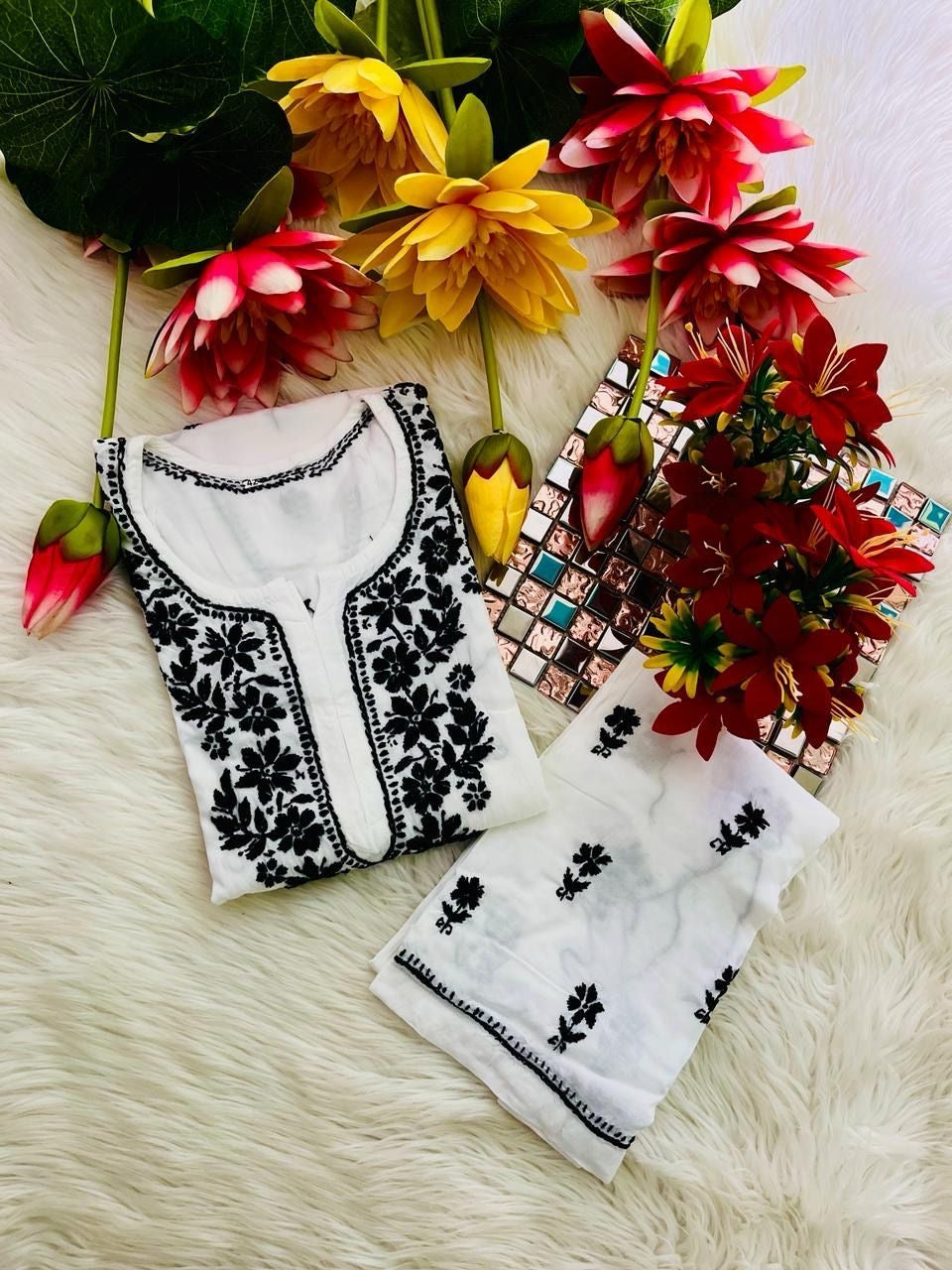 Swati Special Fresh Modal Chikankari Combo