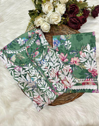 Printed Co-ord Chikankari set