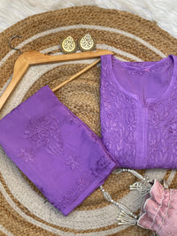 Heavy Work Soft Dyeable modal Plazzo set