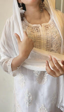 Organza 3pc Muqaish Luxury Handmade Set